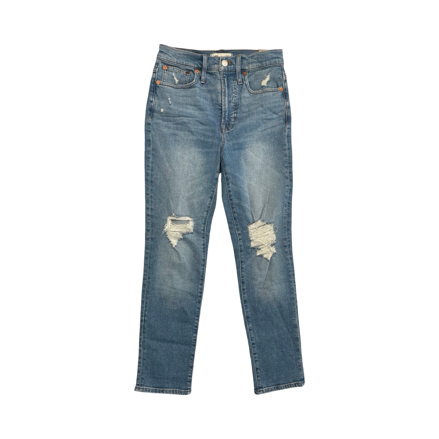 Jeans Straight By Madewell In Blue Denim, Size:0