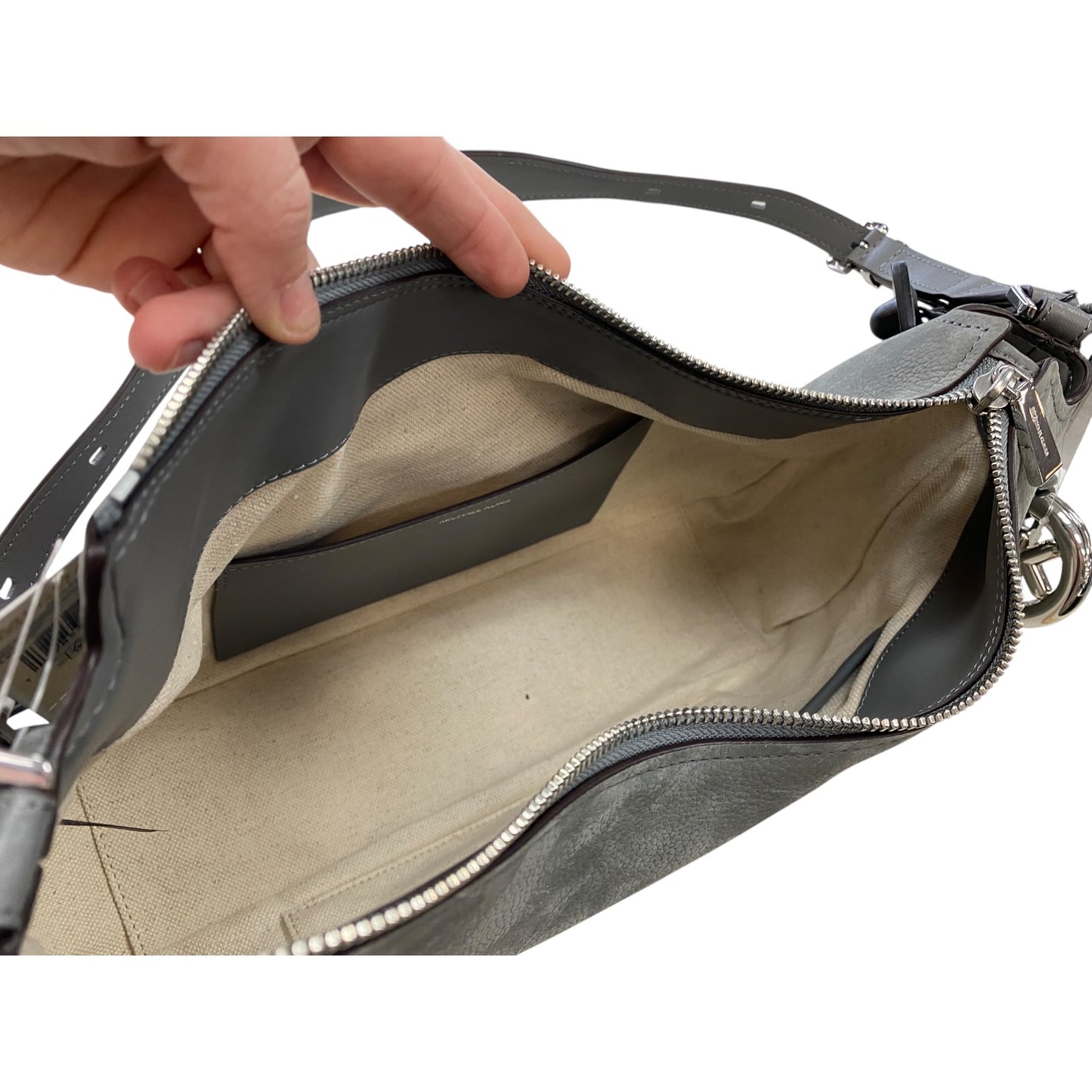 Handbag Designer By Michael Kors In Grey, Size:Large