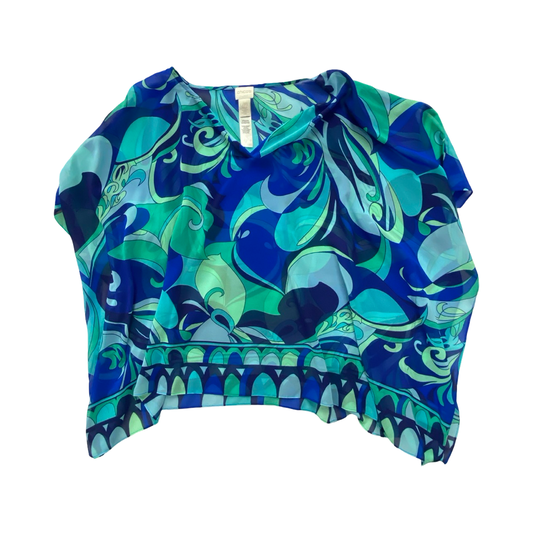 Swimwear Cover-Up By Chicos In Blue & Green, Size:Xl