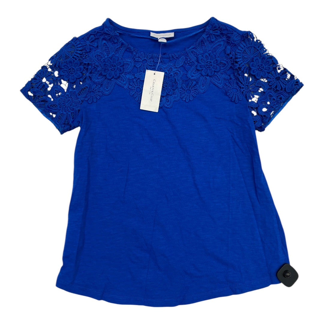 Top Ss By Charter Club In Blue, Size:Sp