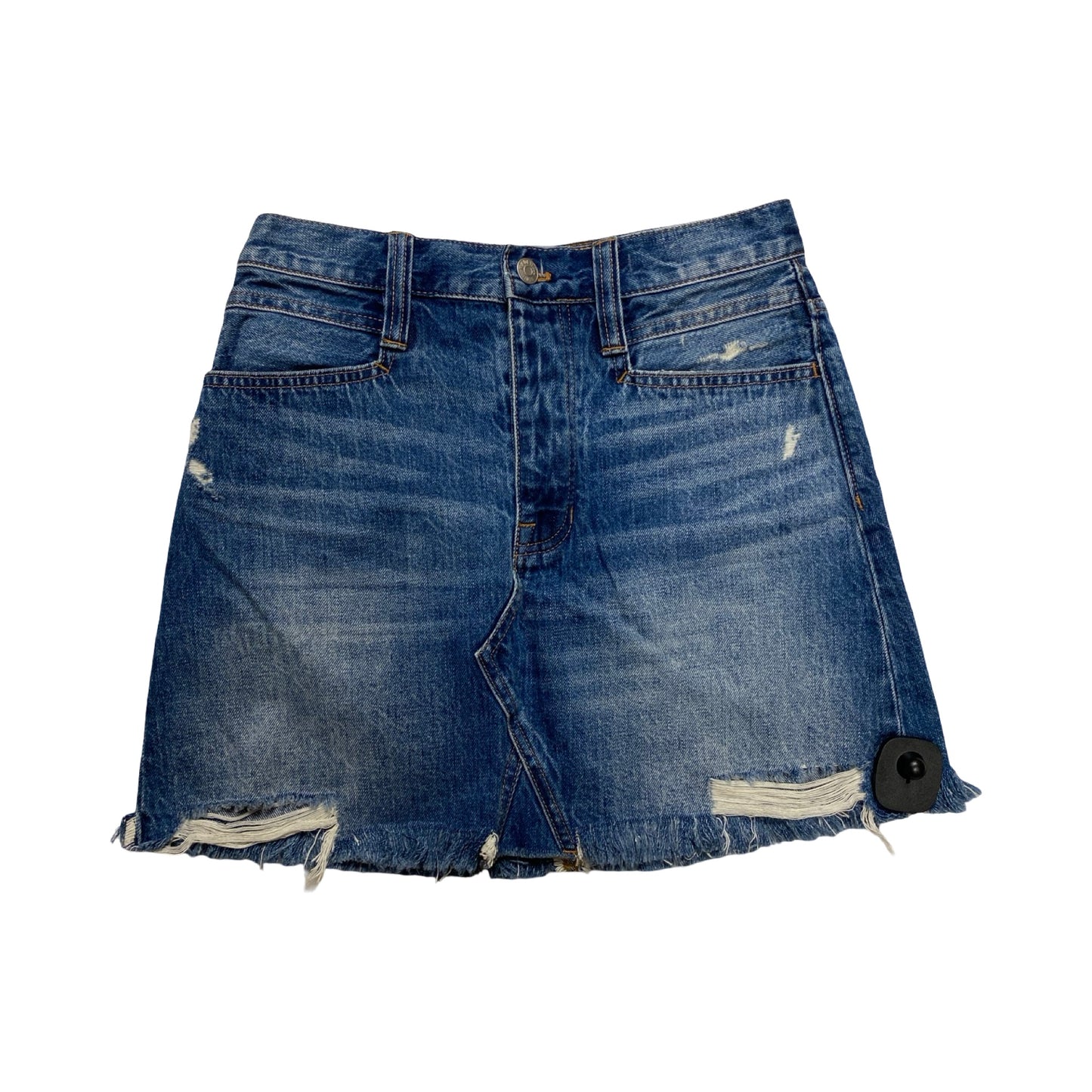 Skirt Mini & Short By Madewell In Blue Denim, Size:0