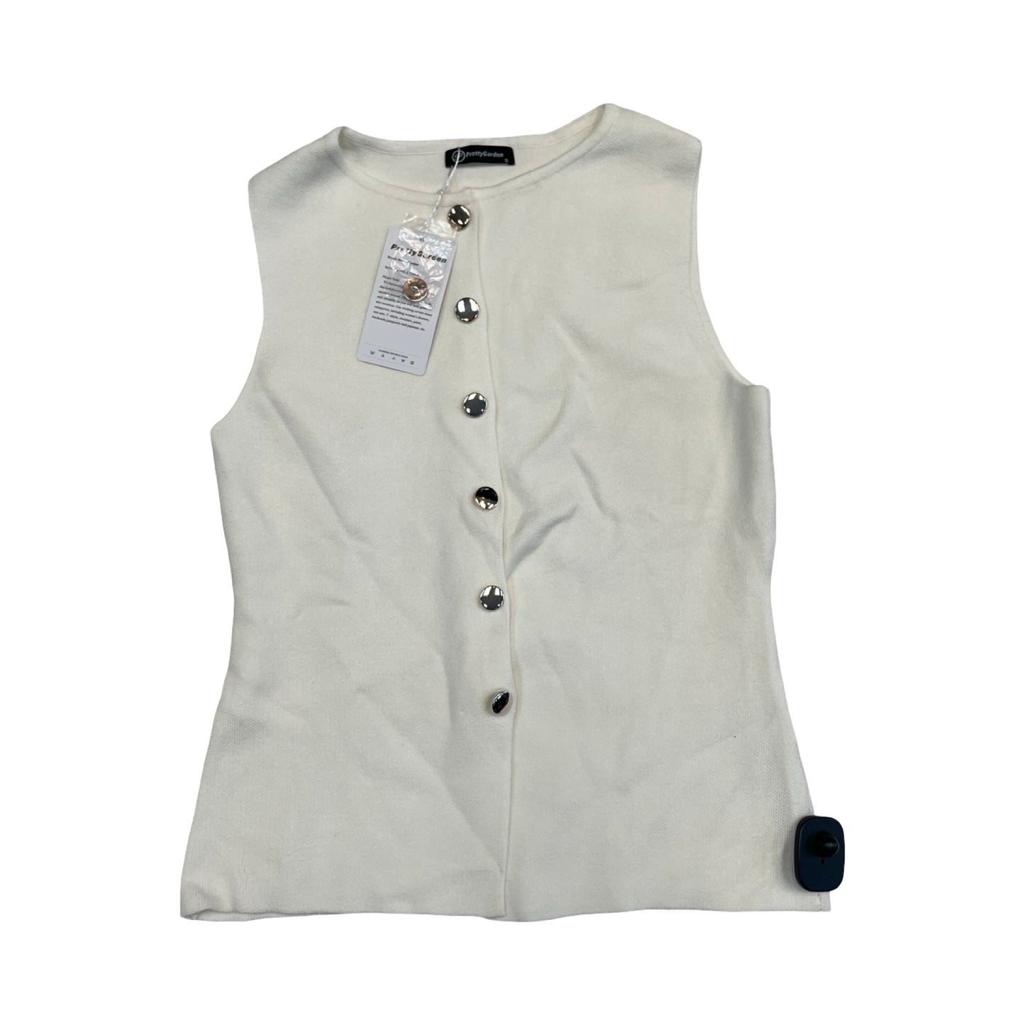Top Sleeveless By Prettygarden In Ivory, Size:S