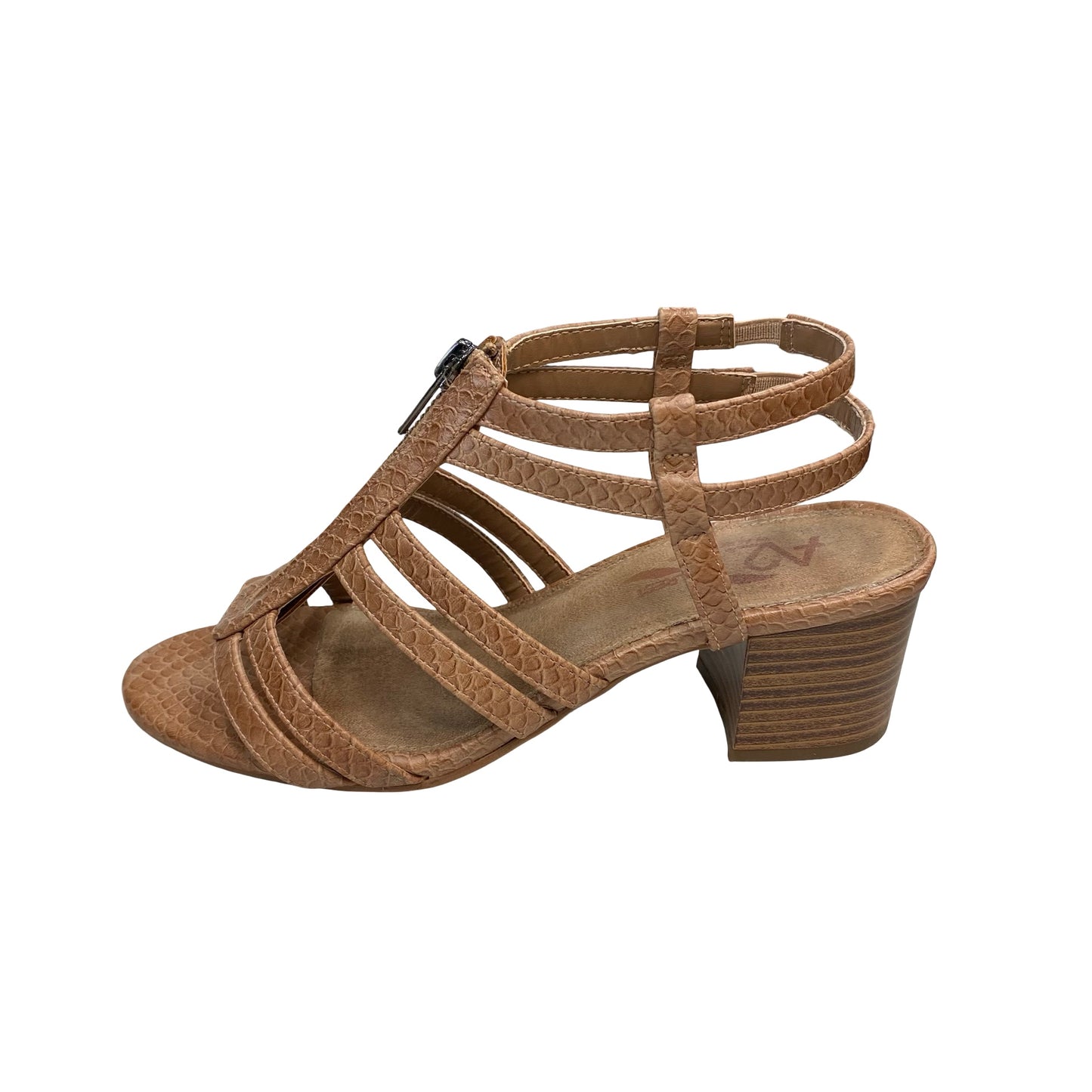 Sandals Heels Block By Aerosoles In Brown, Size:6