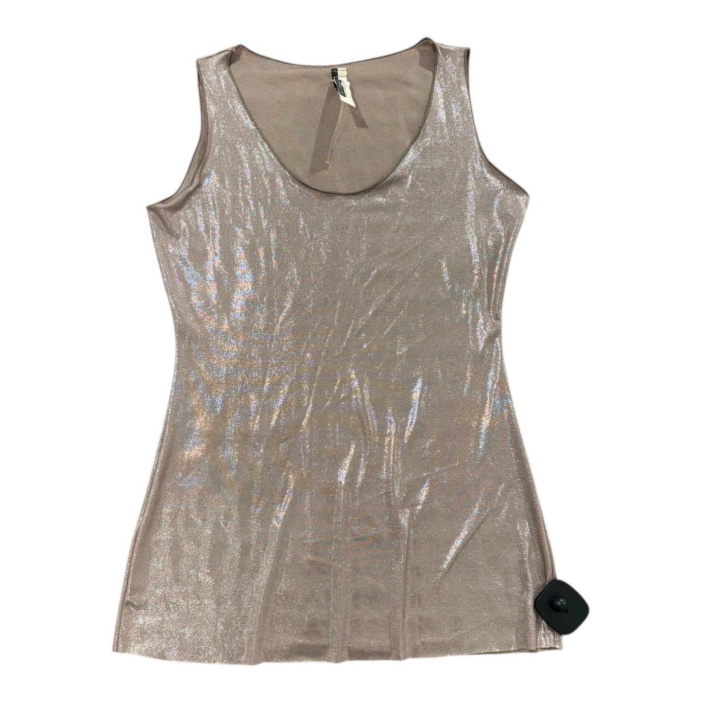 Top Sleeveless Designer By RN CONVERTIBLE In Gold, Size:S