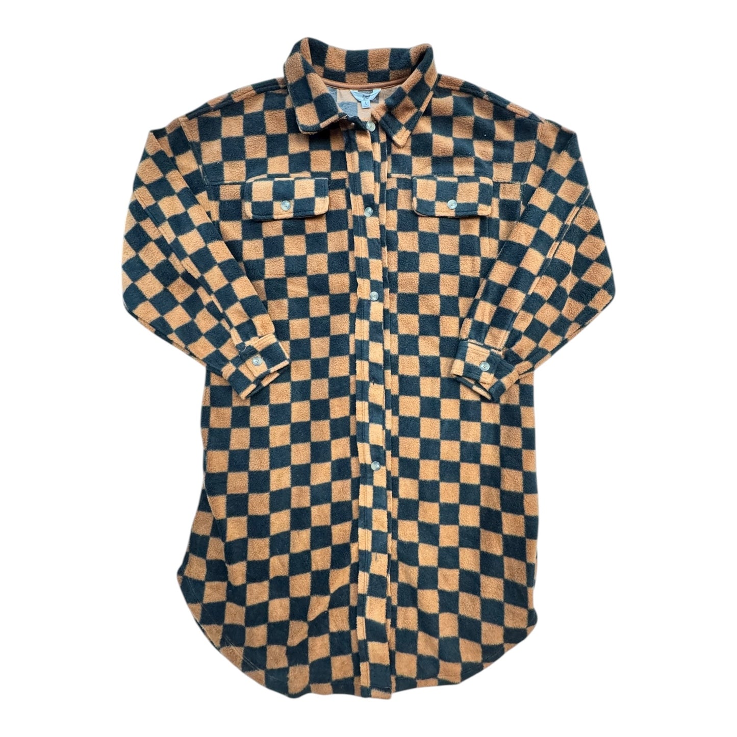 Jacket Fleece By ASCOT HART In Black & Brown, Size:L