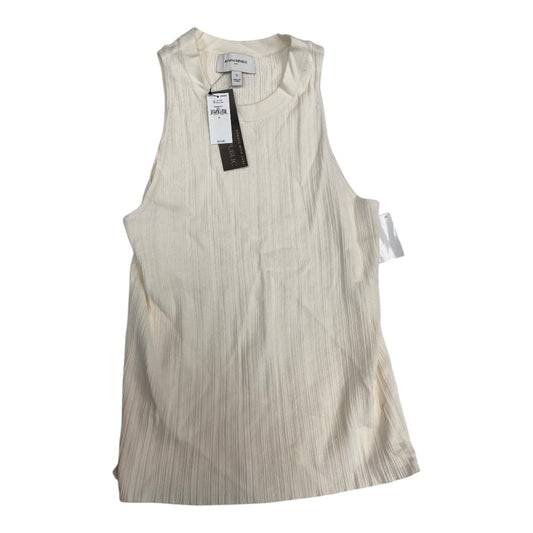 Top Sleeveless By Banana Republic In Cream, Size:S