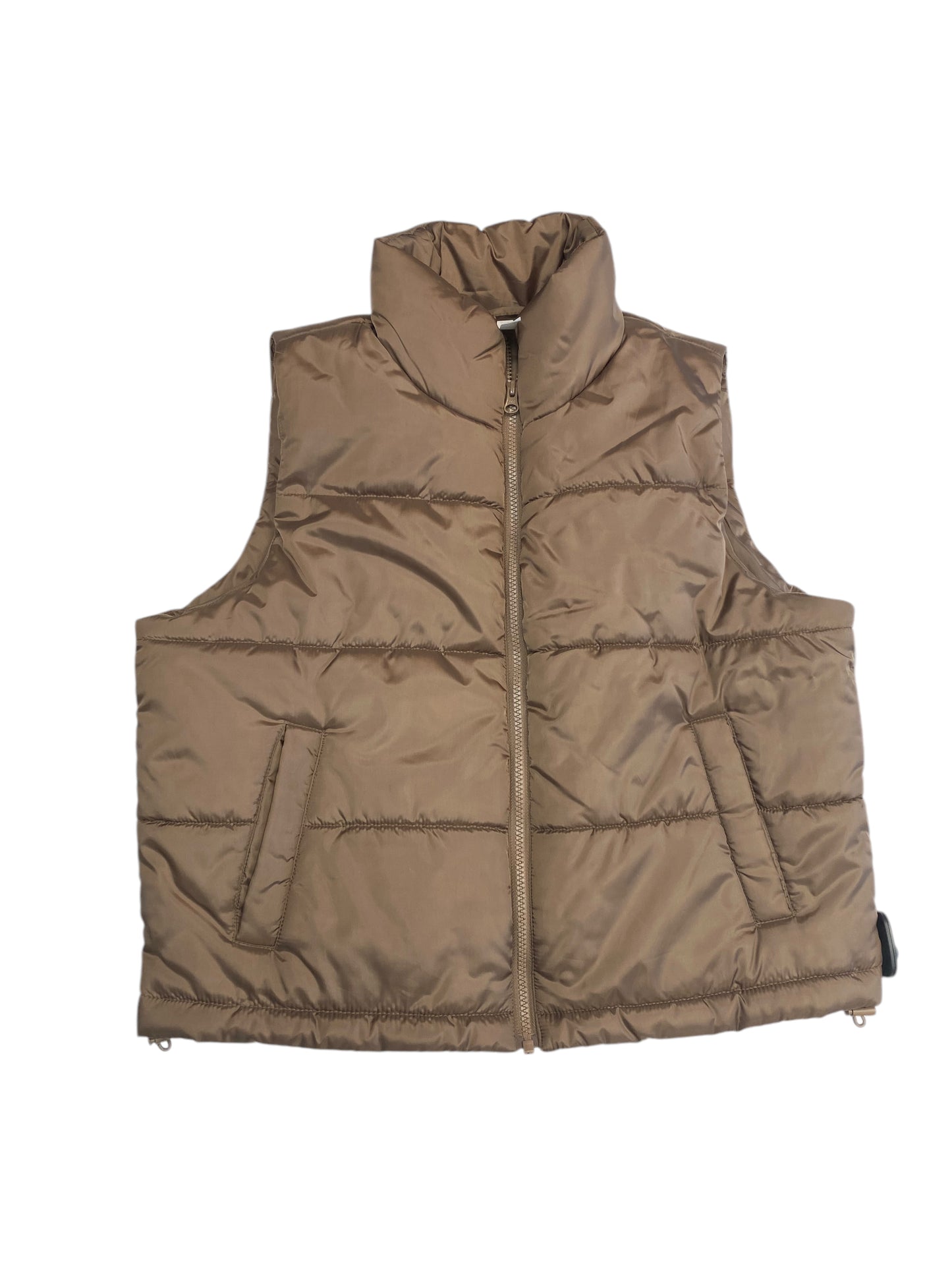 Vest Puffer & Quilted By Zella In Brown, Size:M