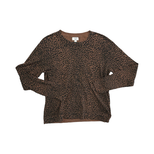 Sweater By J. Crew In Animal Print, Size:L
