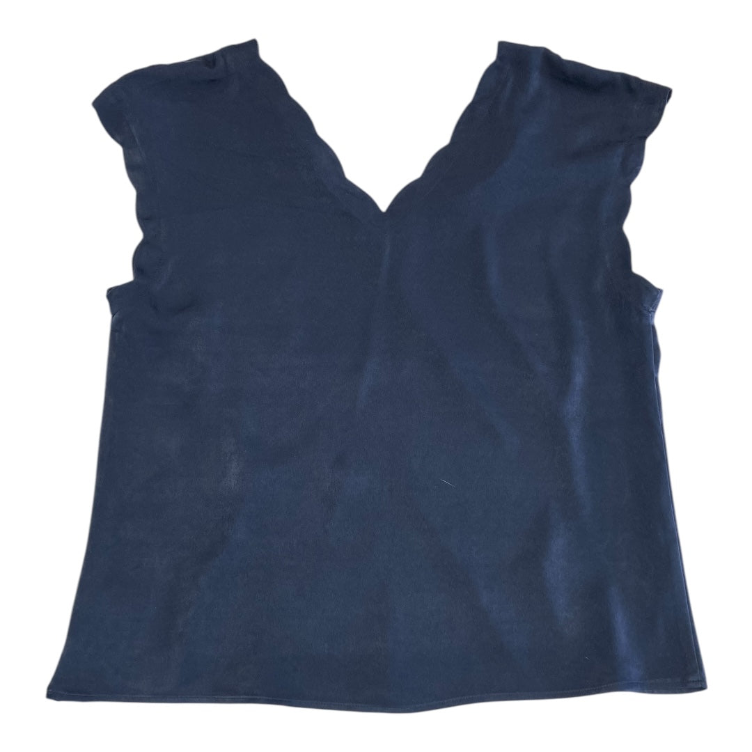 Top Sleeveless By Express In Navy, Size:L