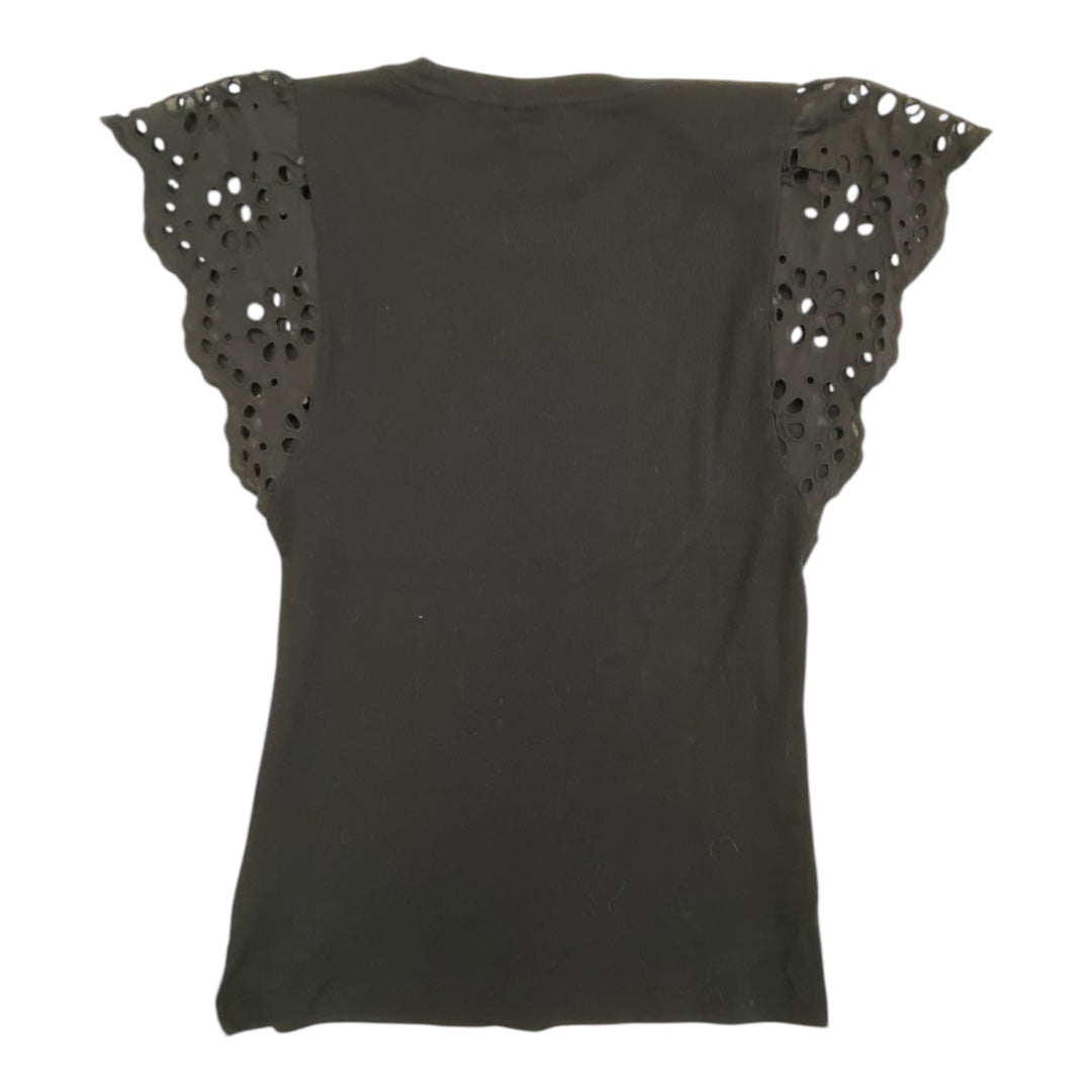 Top Sleeveless By Gap In Black, Size:M