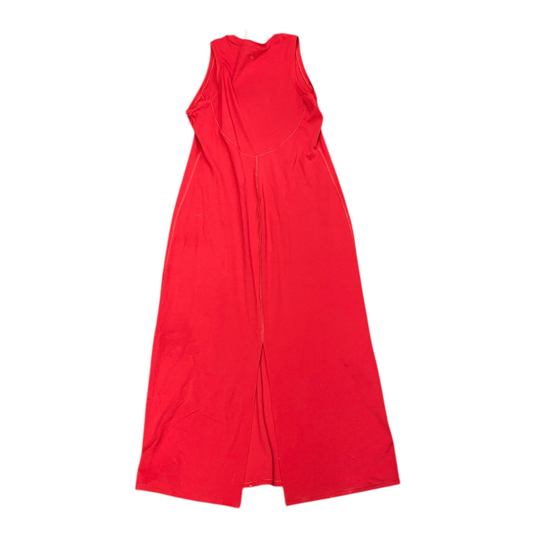 Dress Casual Maxi By Lululemon In Red, Size:14