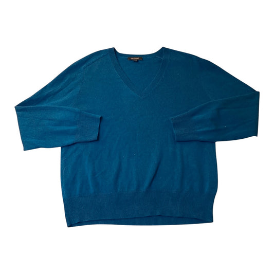 Sweater Cardigan By Ann Taylor In Blue, Size:Xl