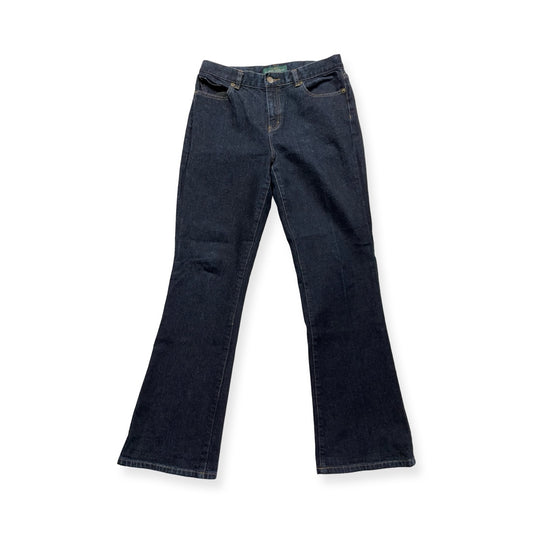 Jeans Straight By Lauren By Ralph Lauren In Blue Denim, Size:6