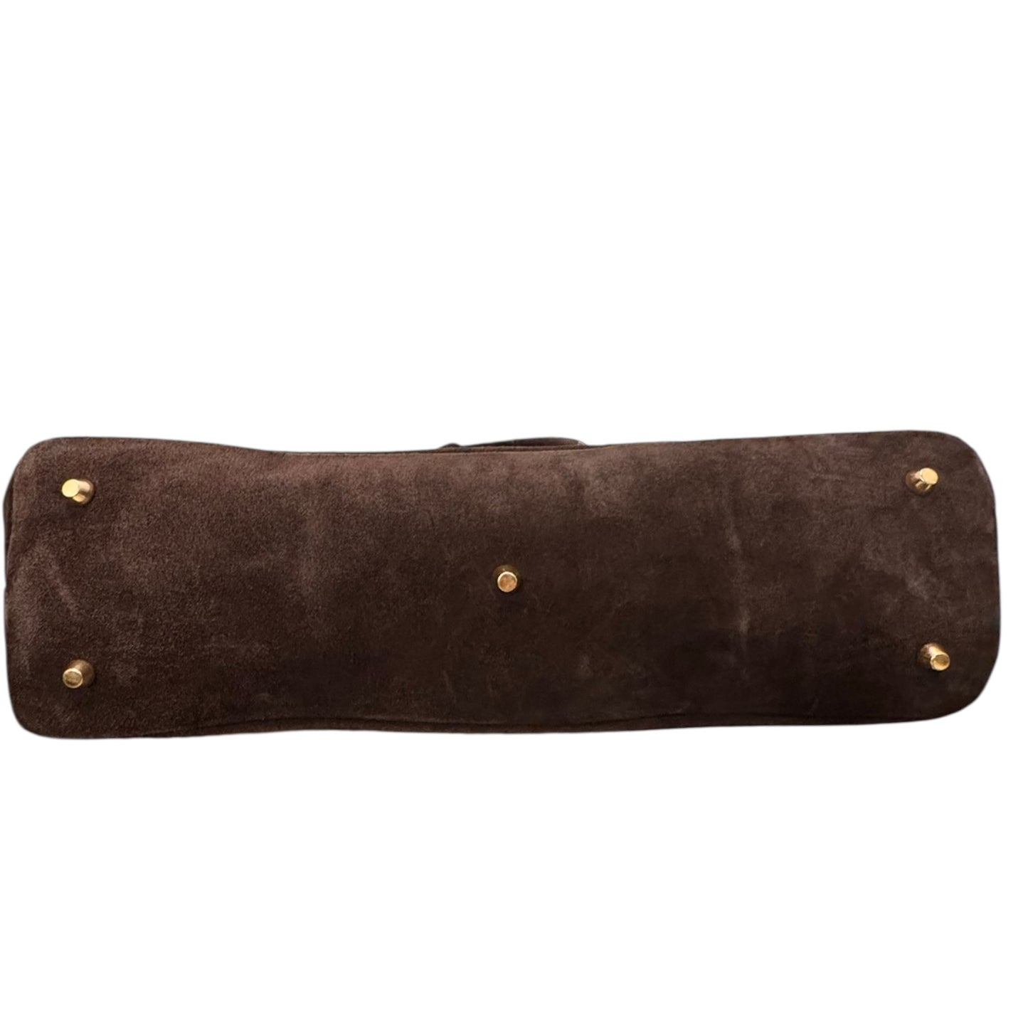 Handbag Leather By MARLON In Brown, Size:Medium