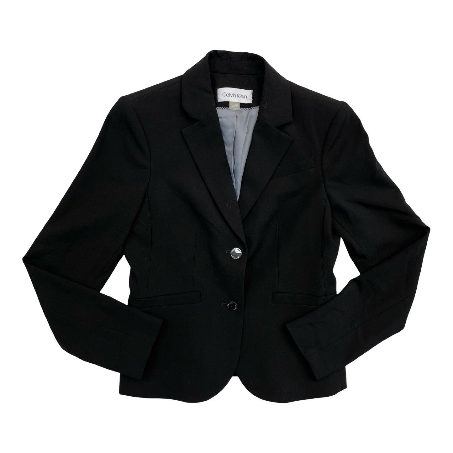 Blazer By Calvin Klein In Black, Size:0