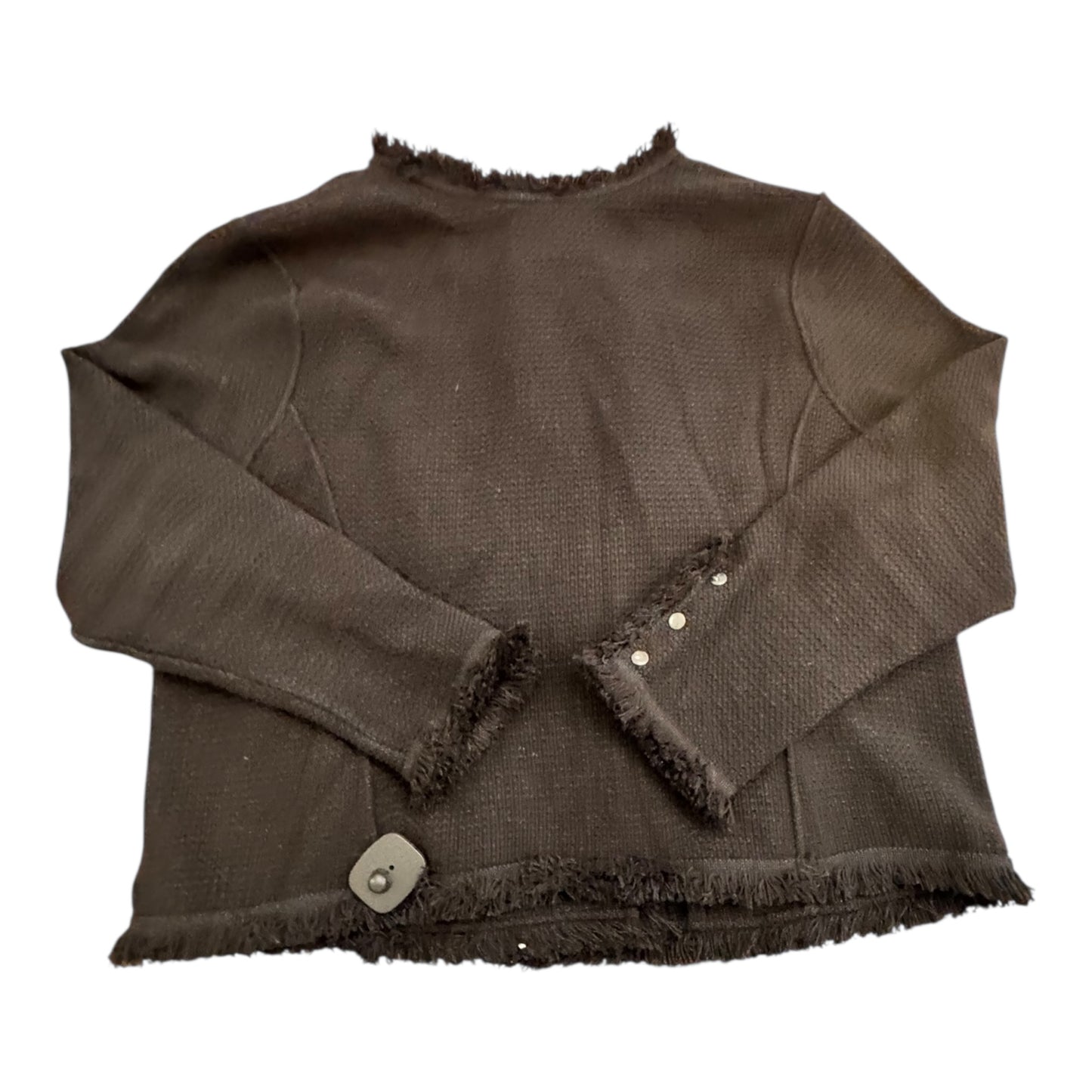 Blazer By Nic + Zoe In Black, Size:2X