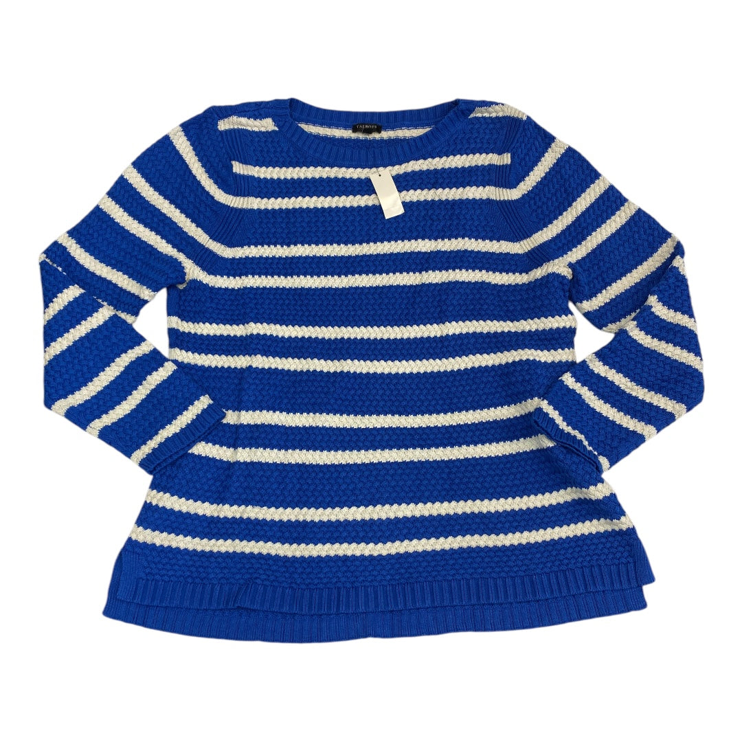 Sweater By Talbots In Blue & White, Size:Xlp