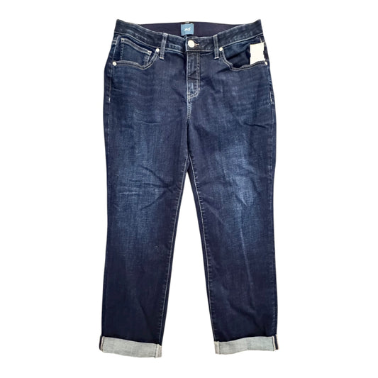 Jeans Straight By Jag In Blue Denim, Size:14