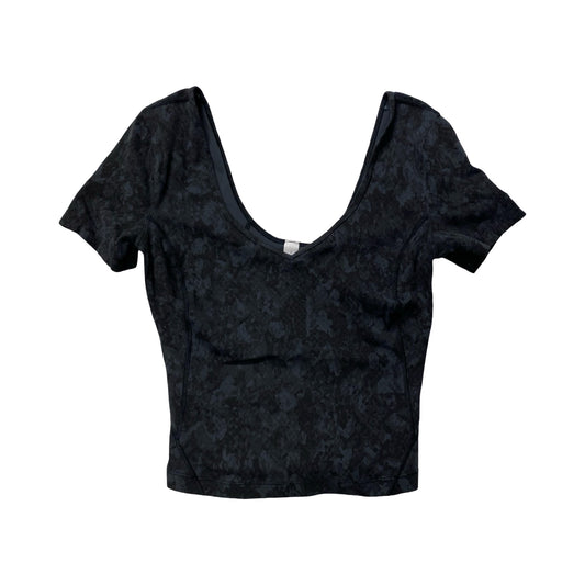 Athletic Top Ss By Lululemon In Animal Print, Size:2