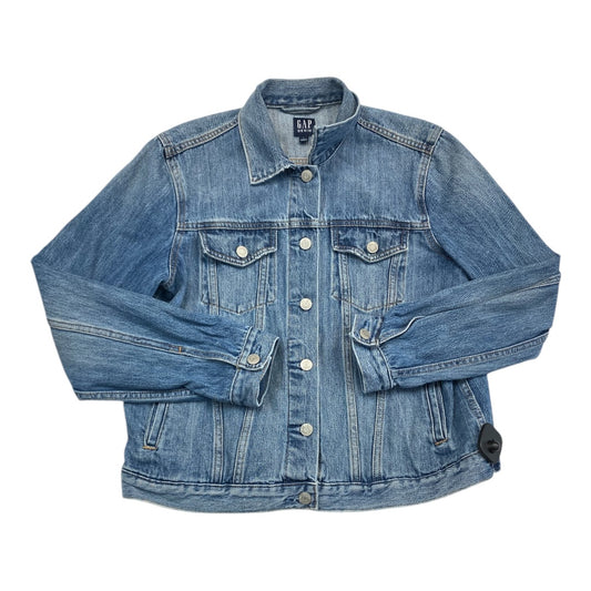 Jacket Denim By Gap In Blue Denim, Size:L