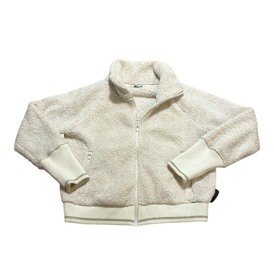 Athletic Jacket By Athleta In Cream, Size:M