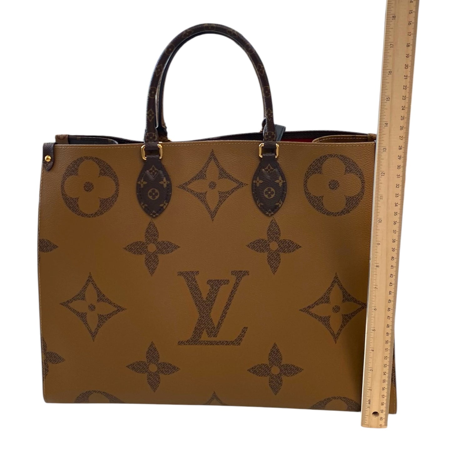 OnTheGo GM Handbag Luxury Designer By Louis Vuitton In Brown, Size:Large (GM)