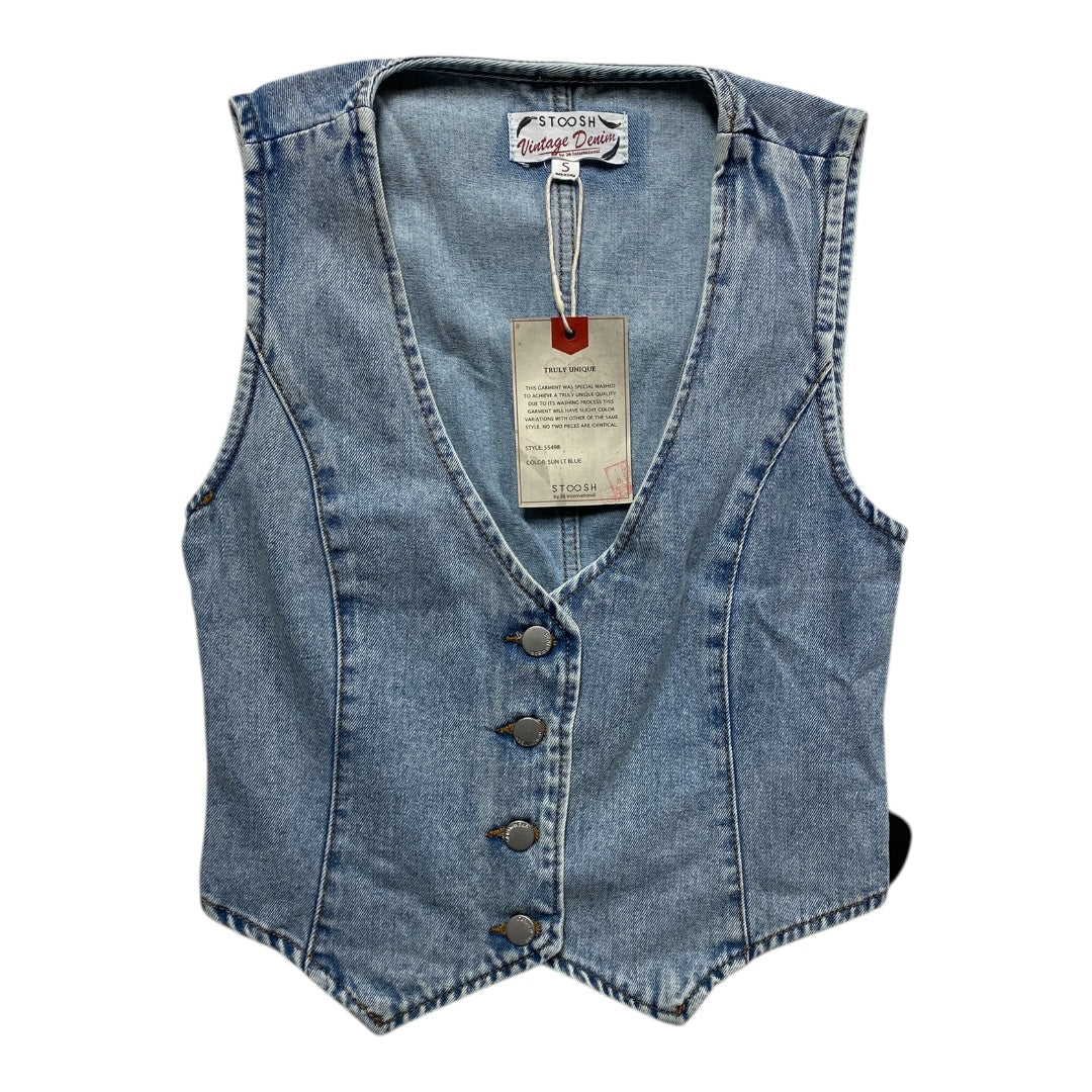 Top Sleeveless By Stoosh In Blue Denim, Size:S