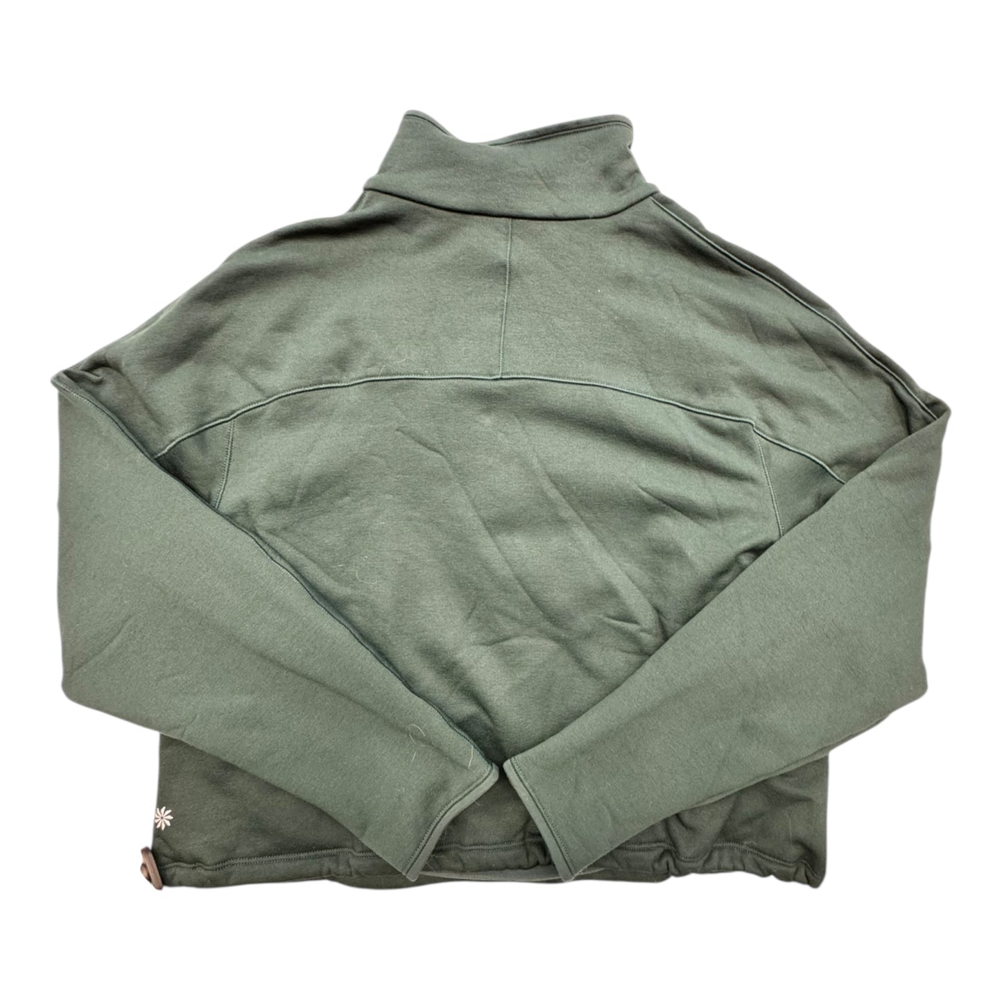 Athletic Top Ls Collar By Athleta In Green, Size:M
