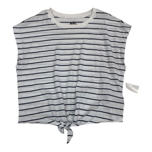 Top Sleeveless By Madewell In Striped Pattern, Size:S