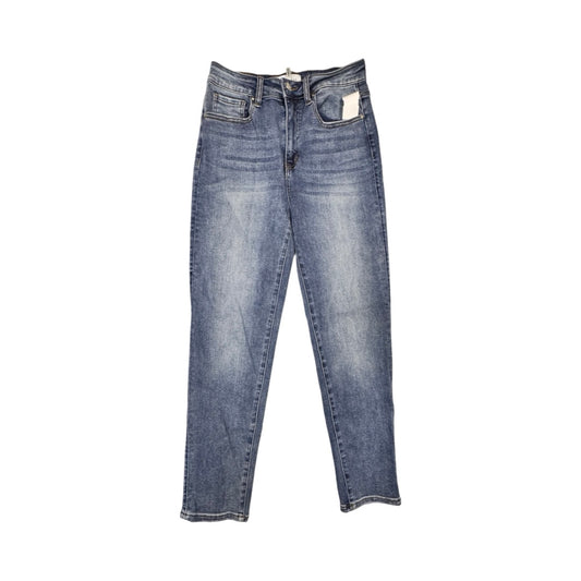 Jeans Straight By Risen In Blue Denim, Size:4
