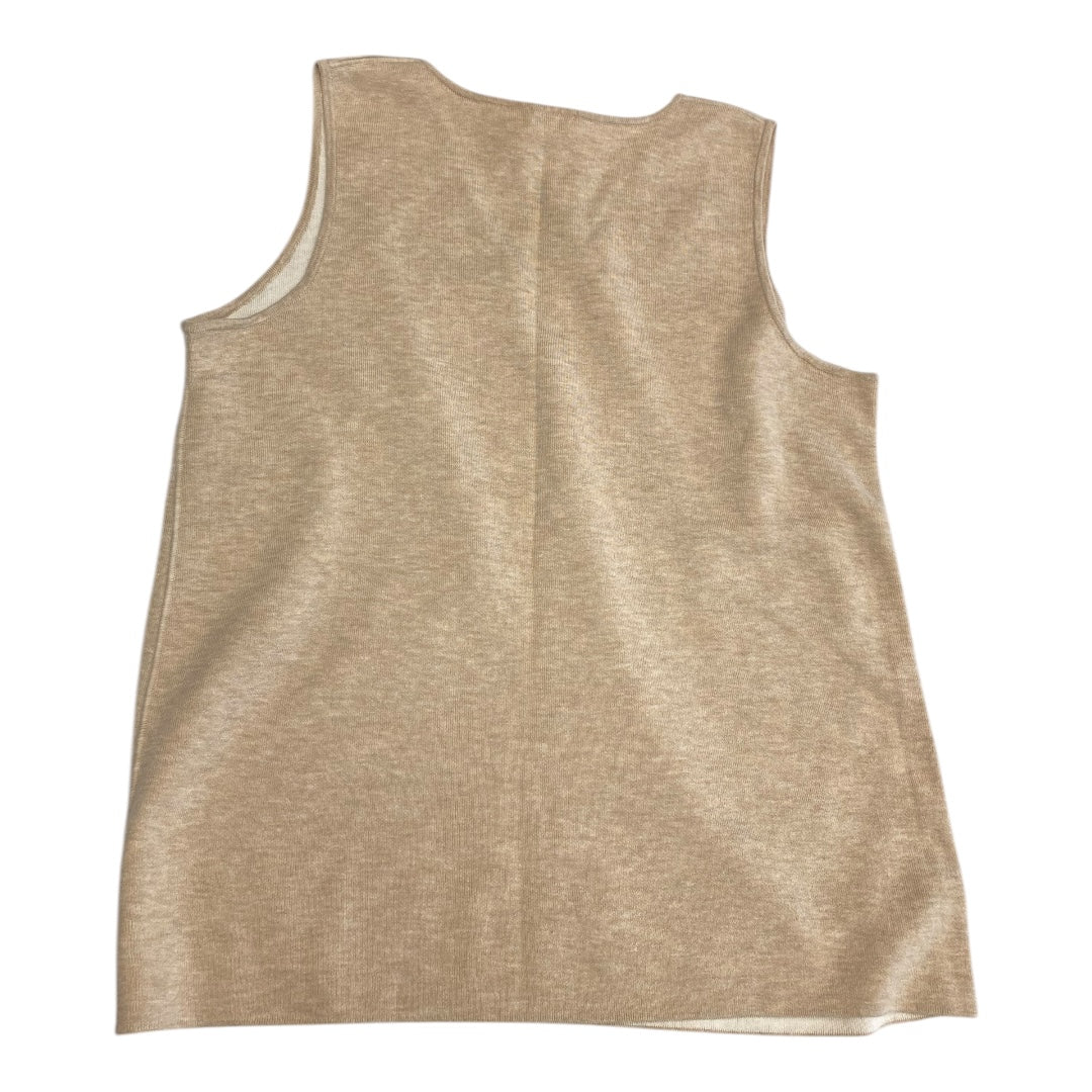 Top Sleeveless By J. Jill In Tan, Size:L