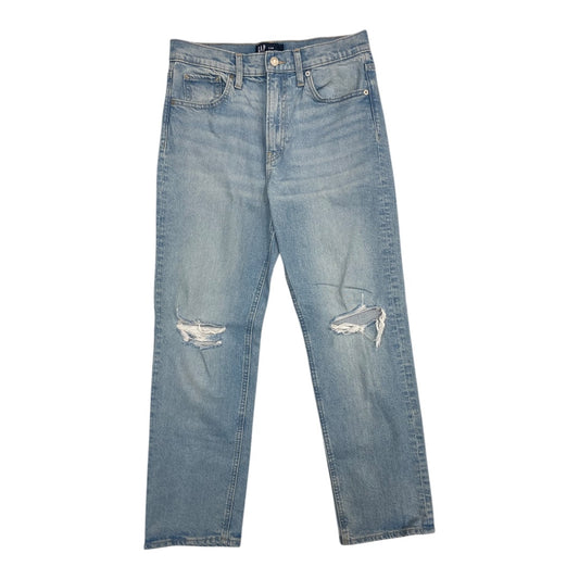Jeans Straight By Gap In Blue Denim, Size:6