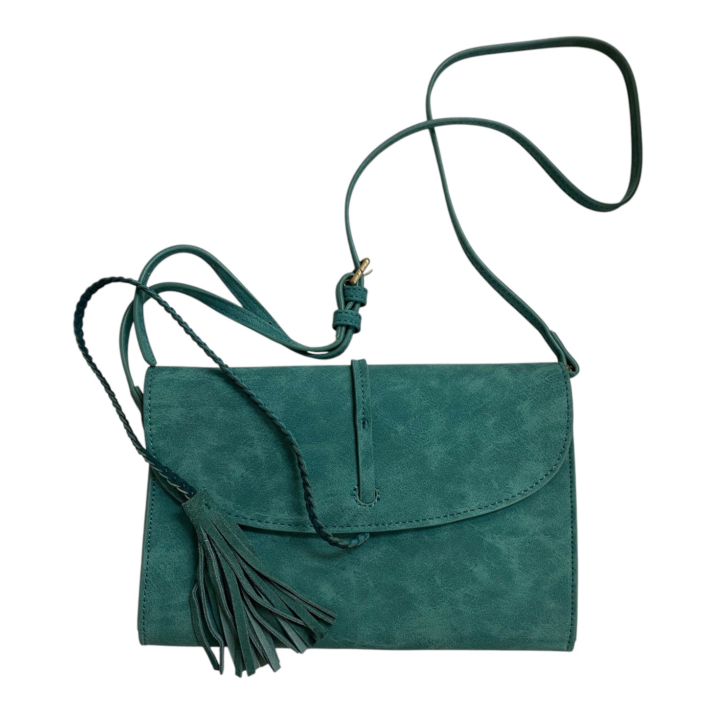 Handbag By Anthropologie In Green, Size:Small