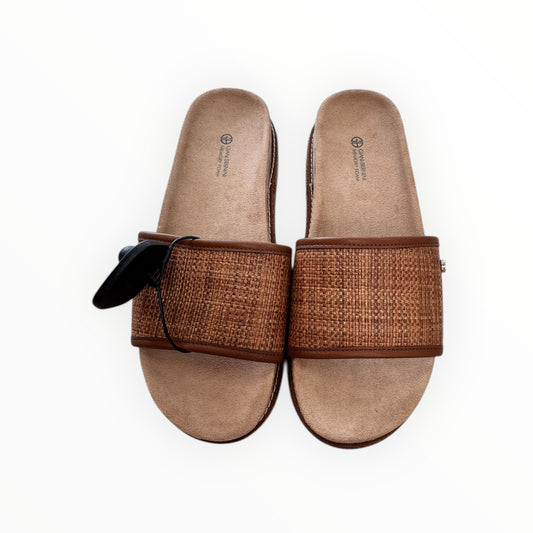 Sandals Heels Block By Giani Bernini In Brown, Size:8