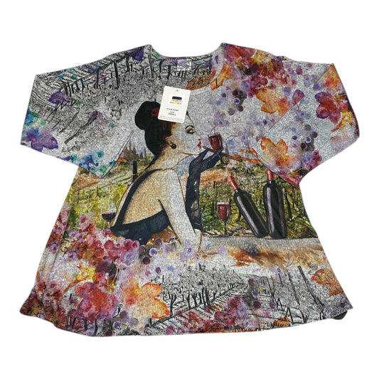 Top 3/4 Sleeve By Cmc In Multi, Size:S