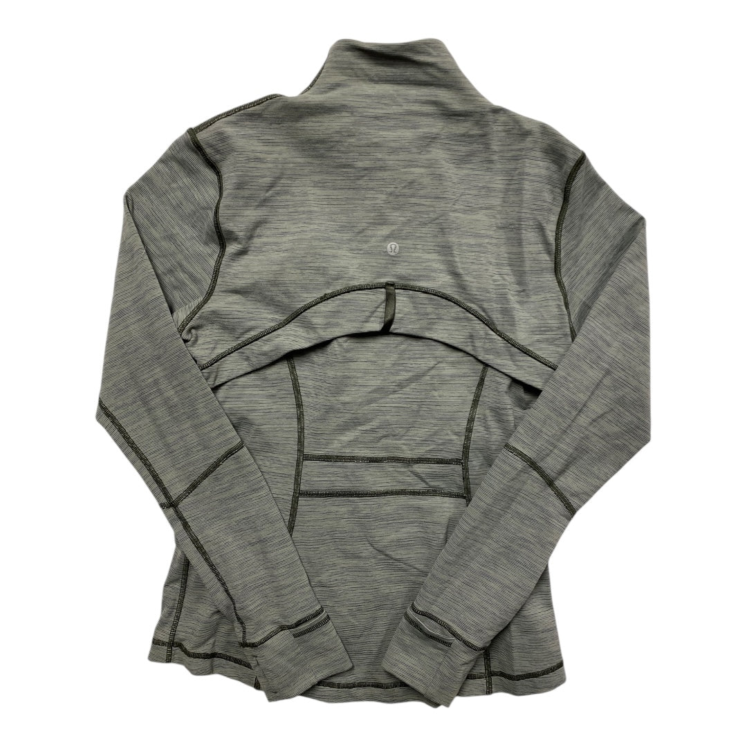 Athletic Jacket By Lululemon In Green, Size:10