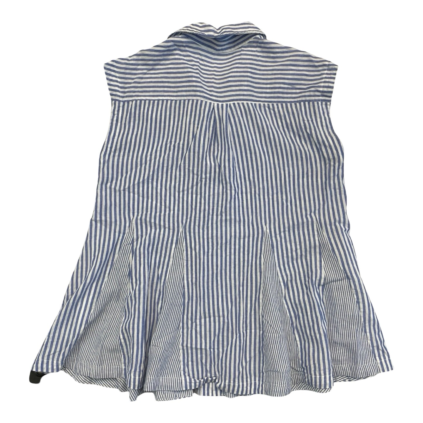Tunic Sleeveless By Mustard Seed In Blue & White, Size:L