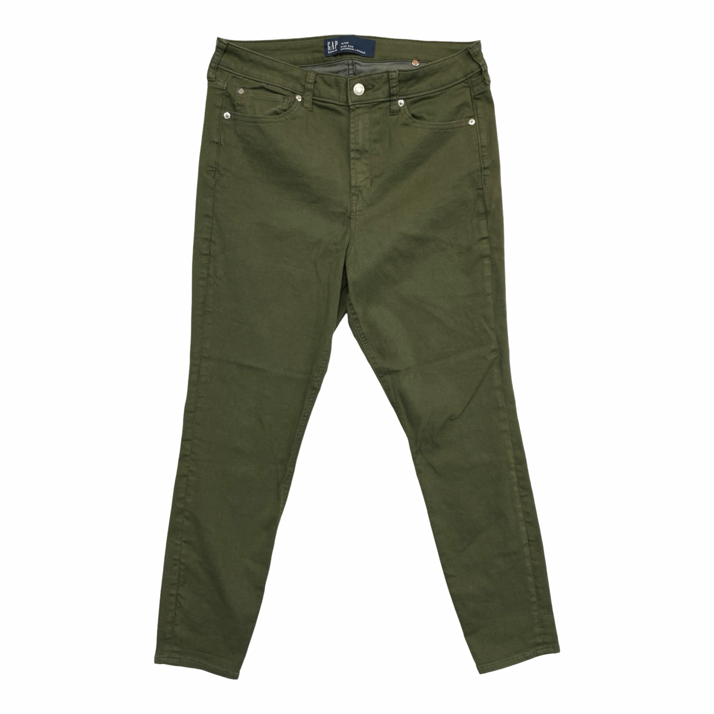 Jeans Skinny By Gap In Green, Size:14