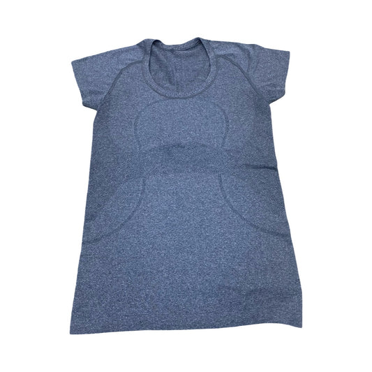 Athletic Top Ss By Lululemon In Grey, Size:6