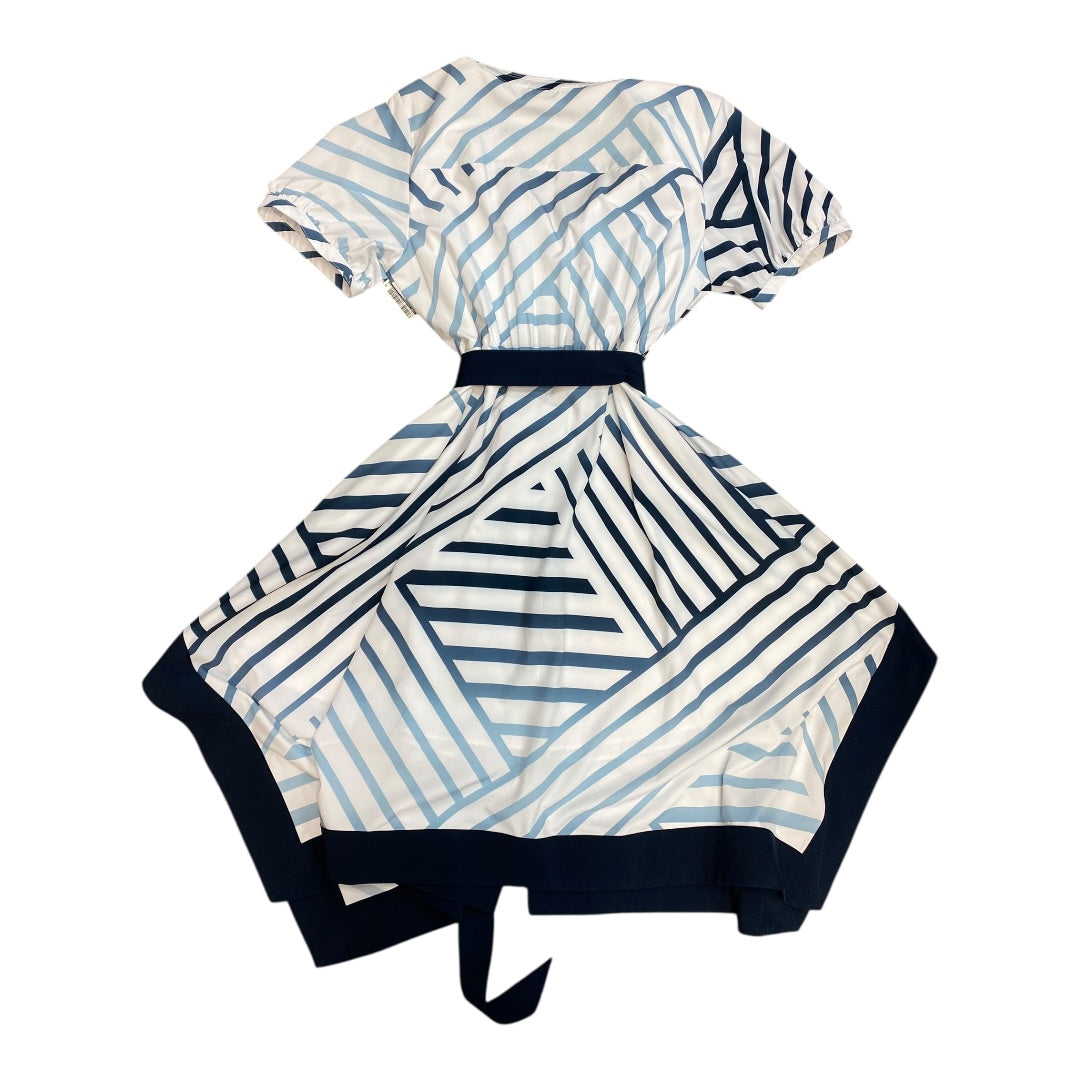 Dress Designer By Karl Lagerfeld In Blue & White, Size:16