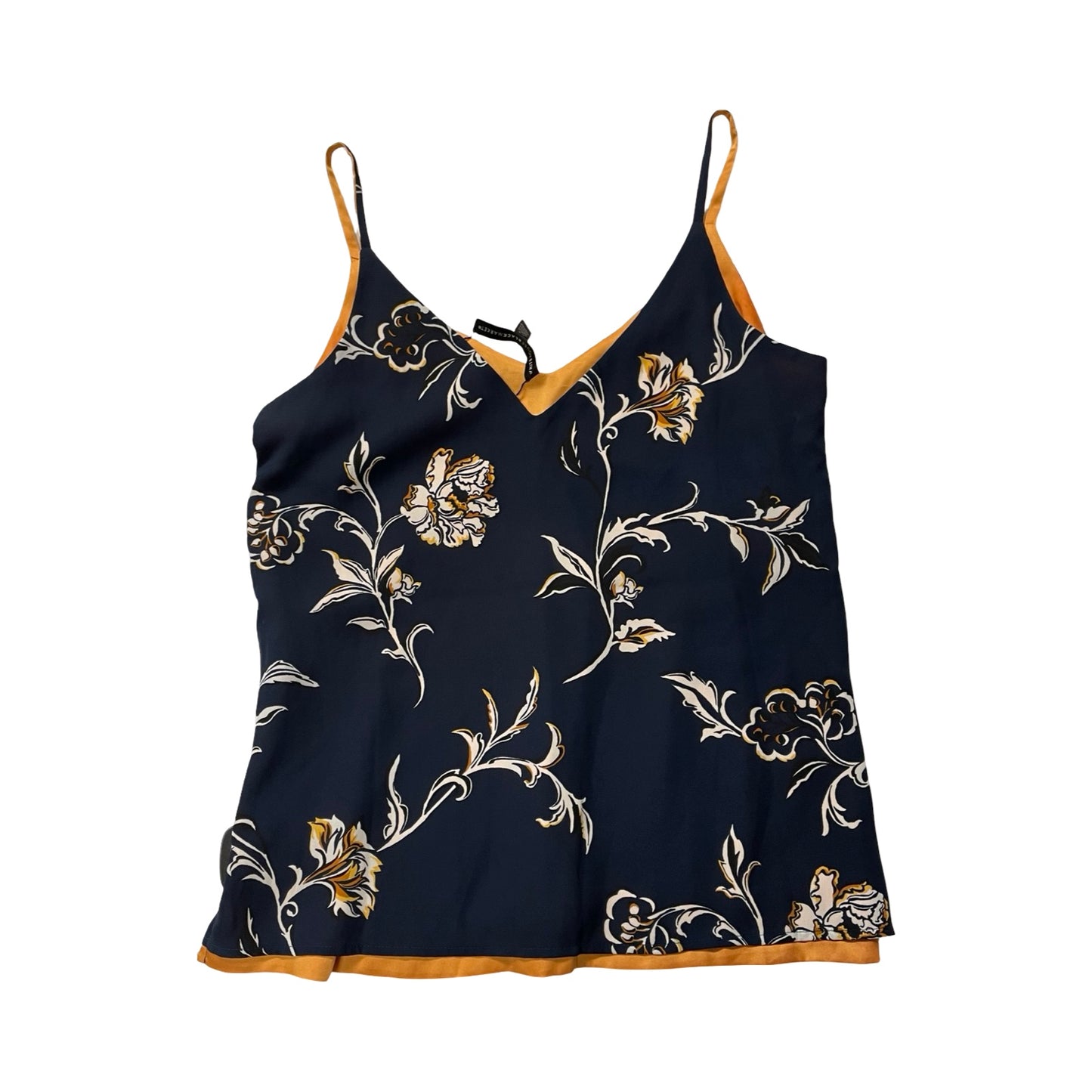 Top Sleeveless By White House Black Market In Blue & Yellow, Size:Xs