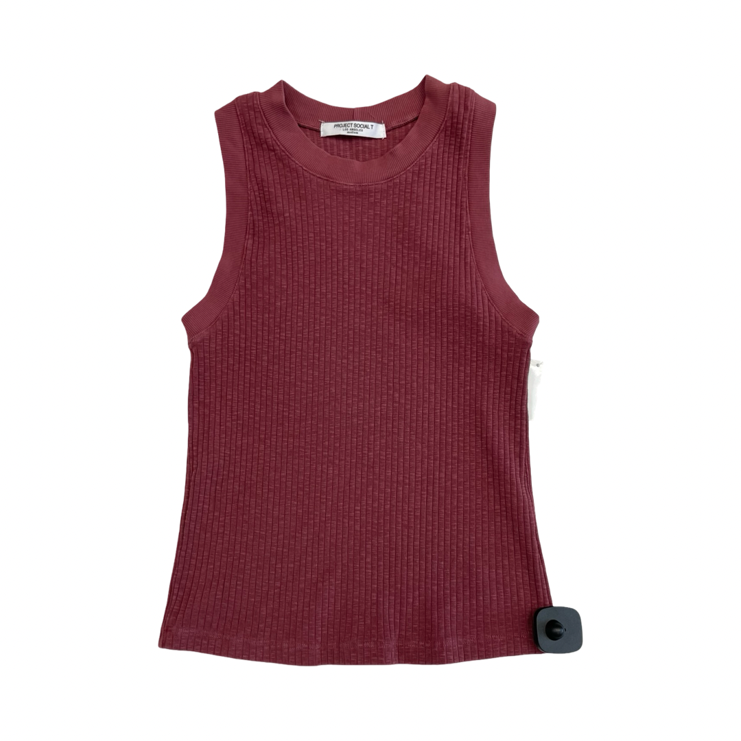 Top Sleeveless By Project Social Tee In Purple, Size:M