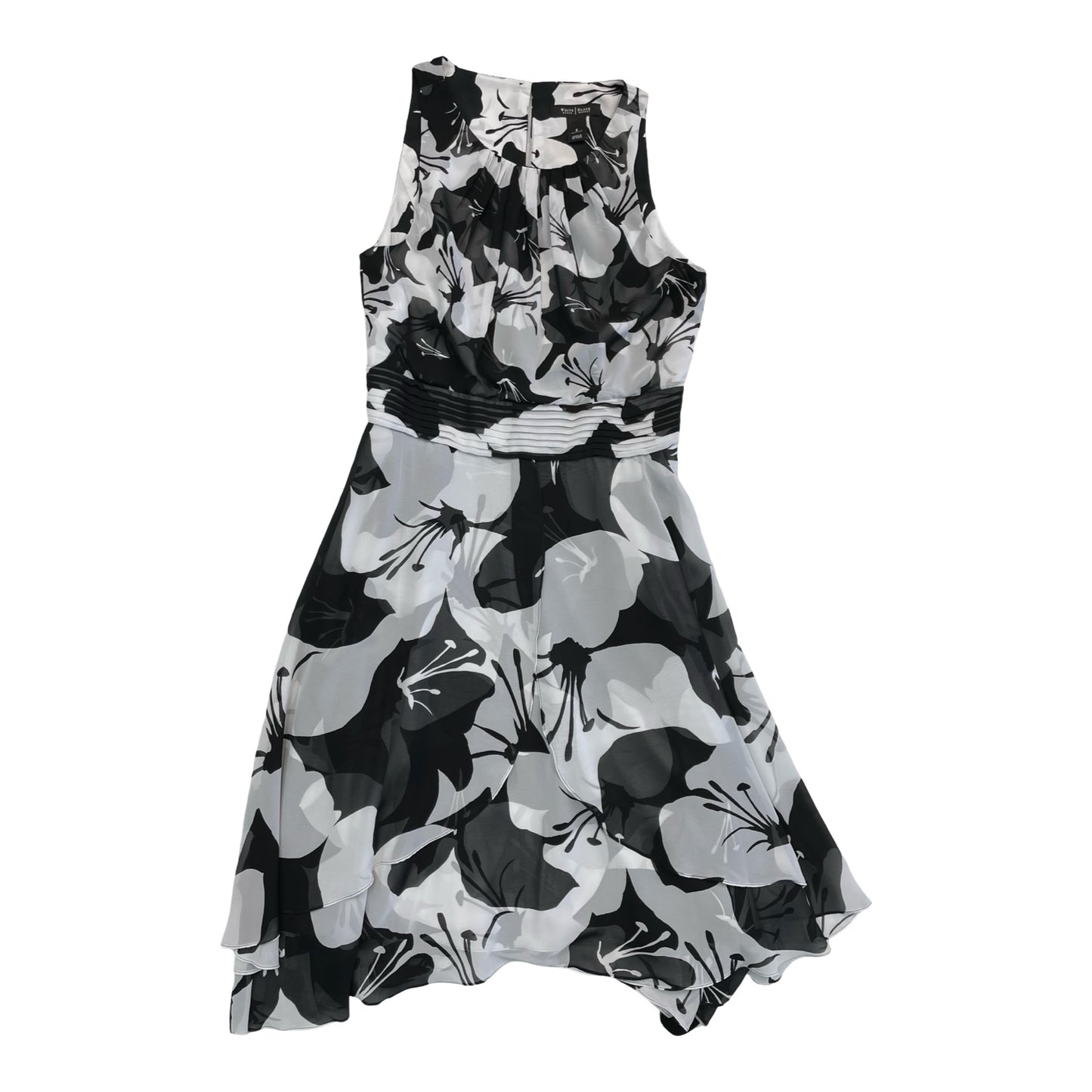 Dress Casual Midi By White House Black Market In Black & White, Size:8