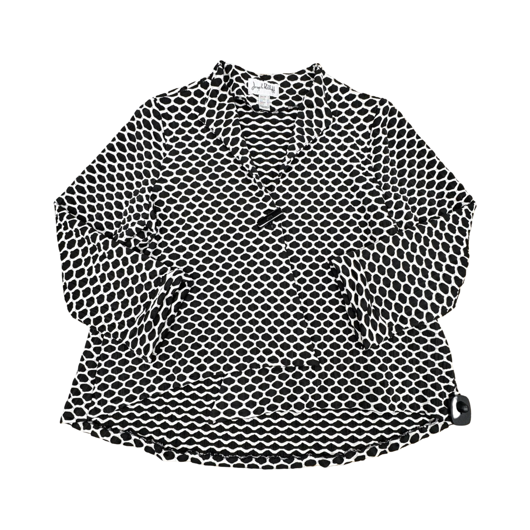 Blazer By Joseph Ribkoff In Black & White, Size:16