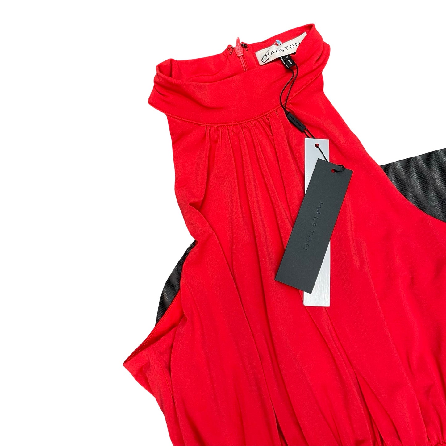 Dress Designer By Halston In Red, Size:8