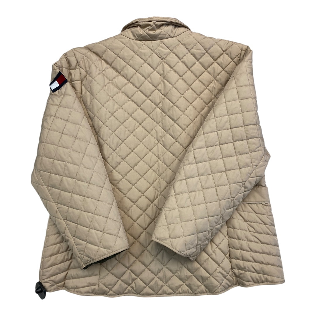 Coat Puffer & Quilted By Tommy Hilfiger In Taupe, Size:1X