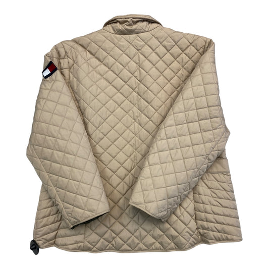 Coat Puffer & Quilted By Tommy Hilfiger In Taupe, Size:1X