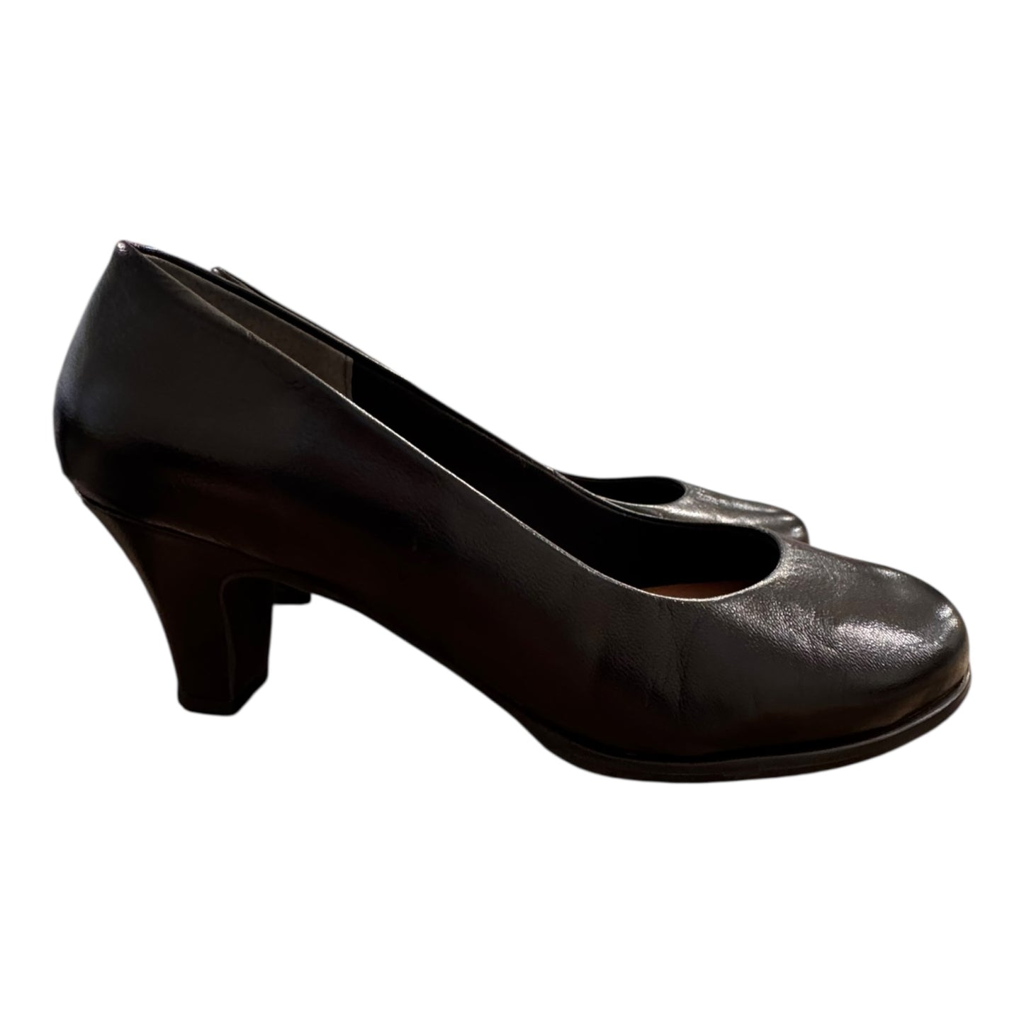 Shoes Heels Block By ROSE PETALS In Black, Size:8.5