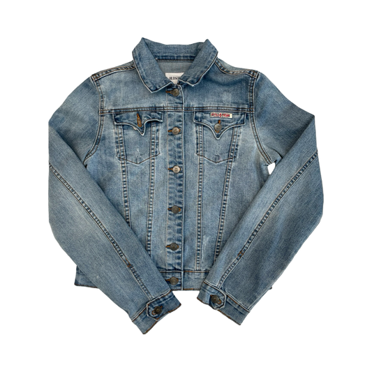 Jacket Denim By Hudson In Blue Denim, Size:Xl