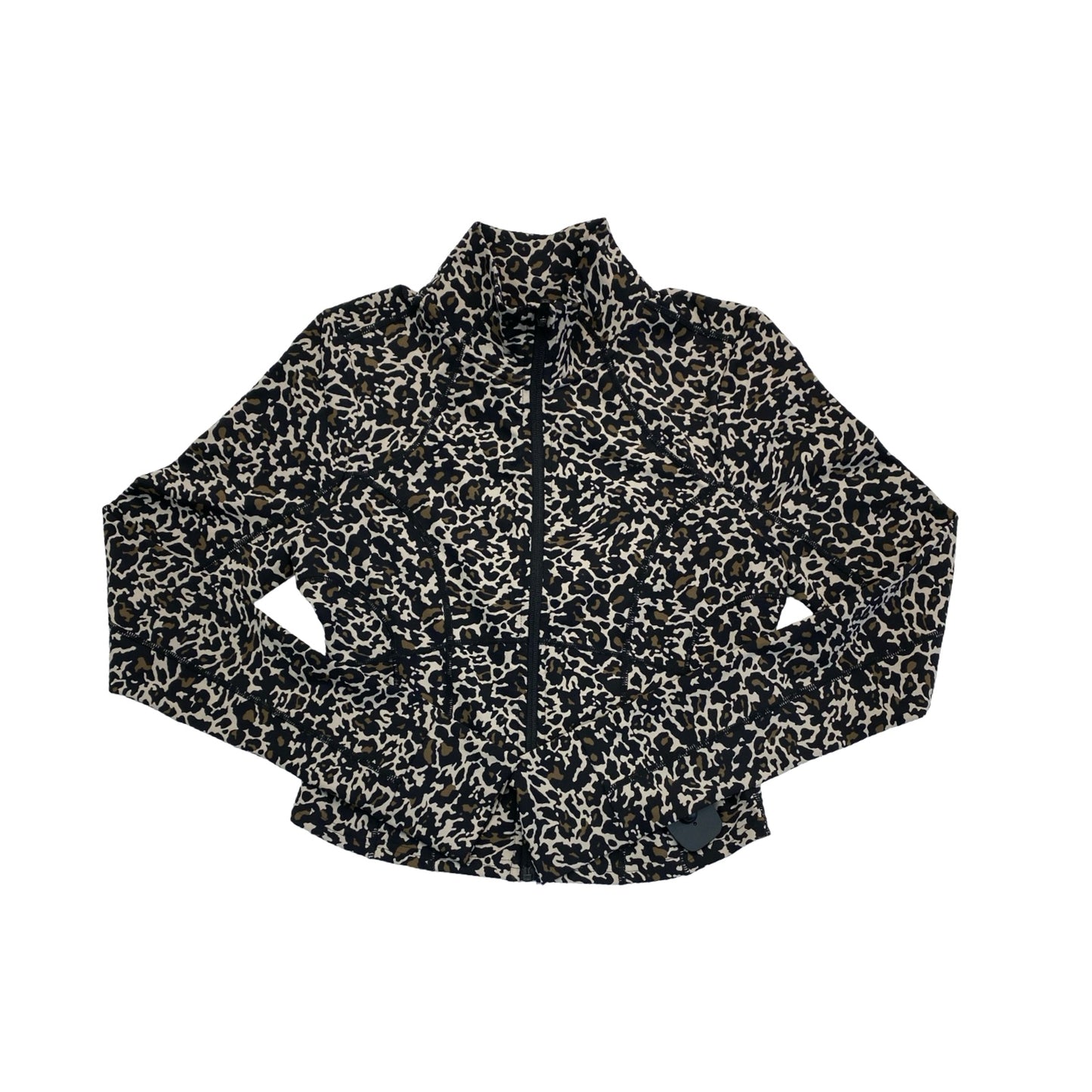 Athletic Jacket By Fabletics In Animal Print, Size:M